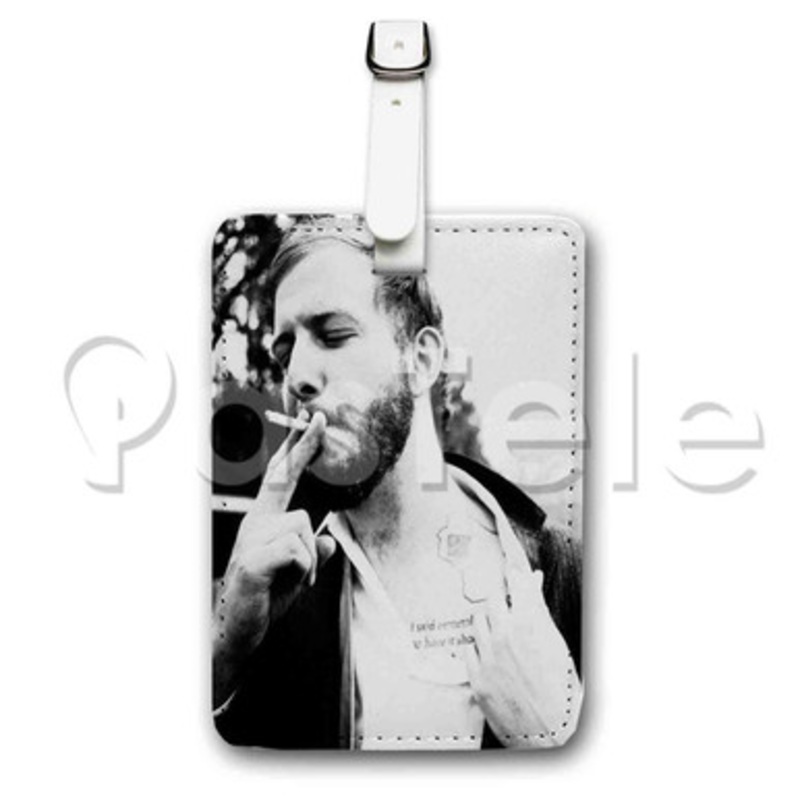 Justin Vernon Bon Iver Custom Luggage Tags PU Leather Travel Baggage Name ID Labels