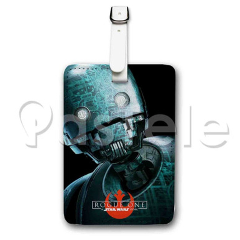 K 2 SO Star Rogue One A Star Wars Story Custom Luggage Tags PU Leather Travel Baggage Name ID Labels