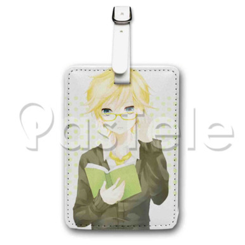 Kagamine Len Vocaloid Custom Luggage Tags PU Leather Travel Baggage Name ID Labels