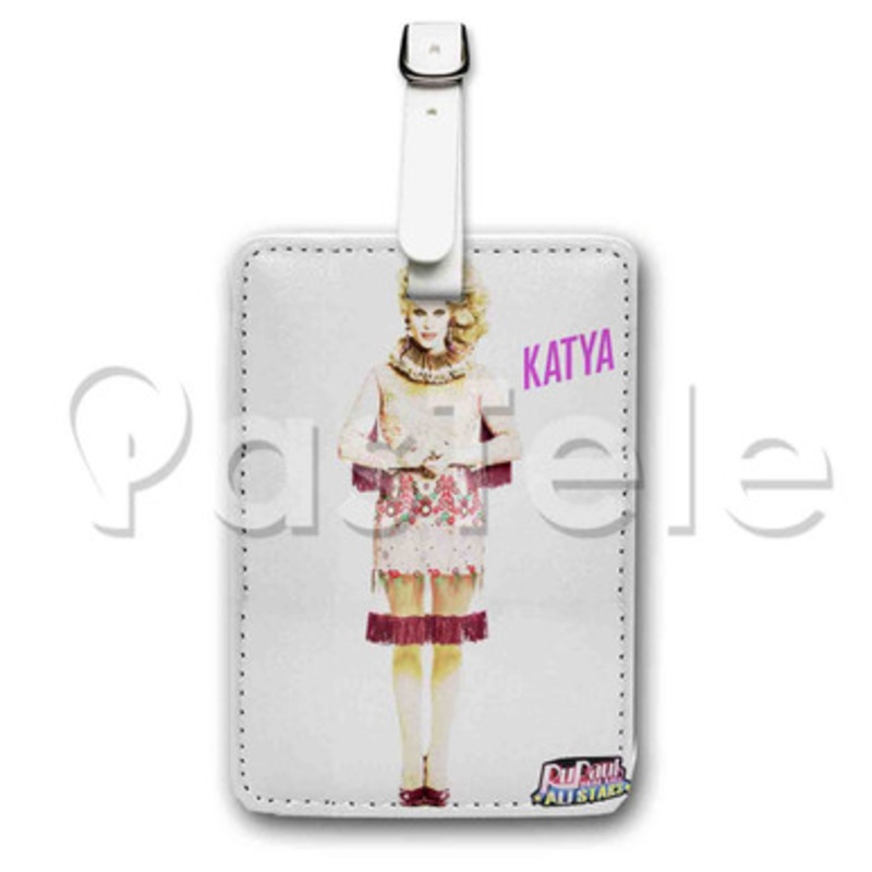 Katya Rupaul Custom Luggage Tags PU Leather Travel Baggage Name ID Labels