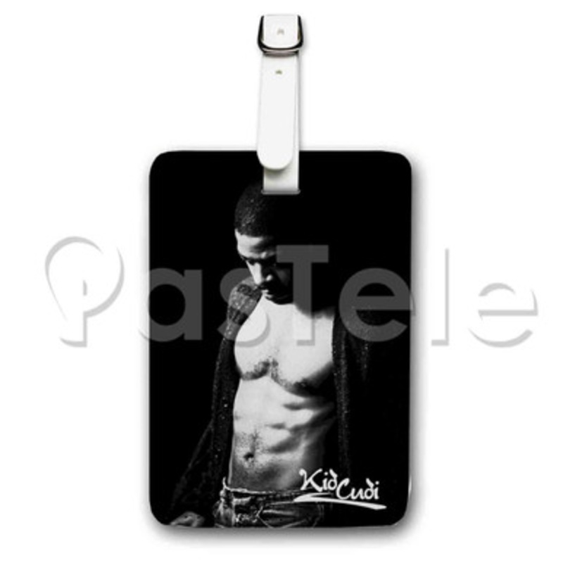 Kid Cudi Surfin Custom Luggage Tags PU Leather Travel Baggage Name ID Labels