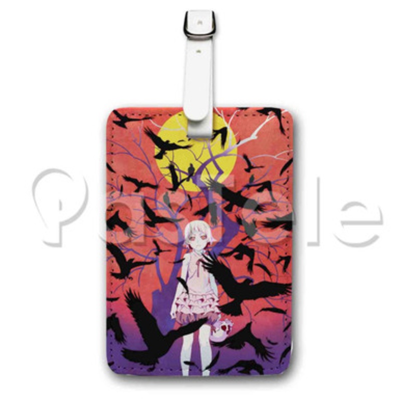 Kizumonogatari III Reiketsu hen Custom Luggage Tags PU Leather Travel Baggage Name ID Labels