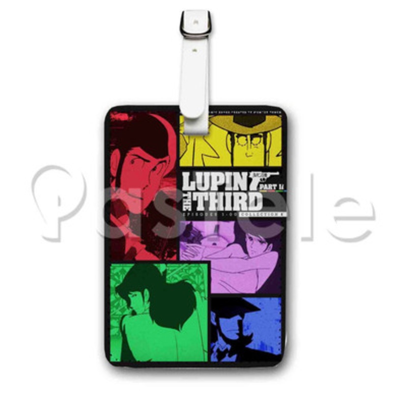 Lupin the 3rd Part II Custom Luggage Tags PU Leather Travel Baggage Name ID Labels