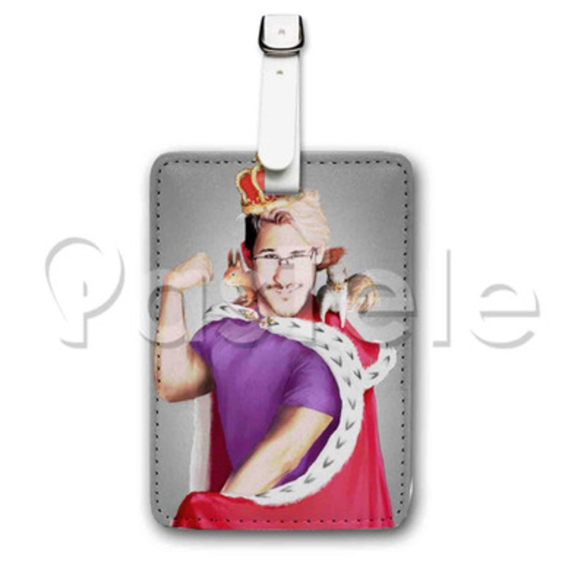Markiplier King of the Squirrels Custom Luggage Tags PU Leather Travel Baggage Name ID Labels