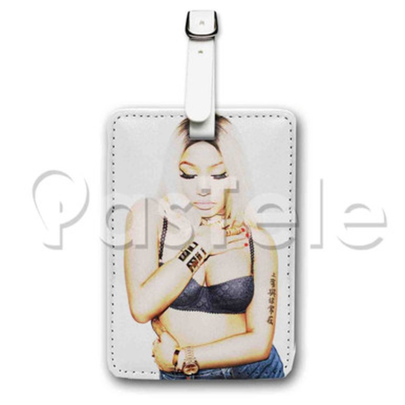 Nicki Minaj Custom Luggage Tags PU Leather Travel Baggage Name ID Labels