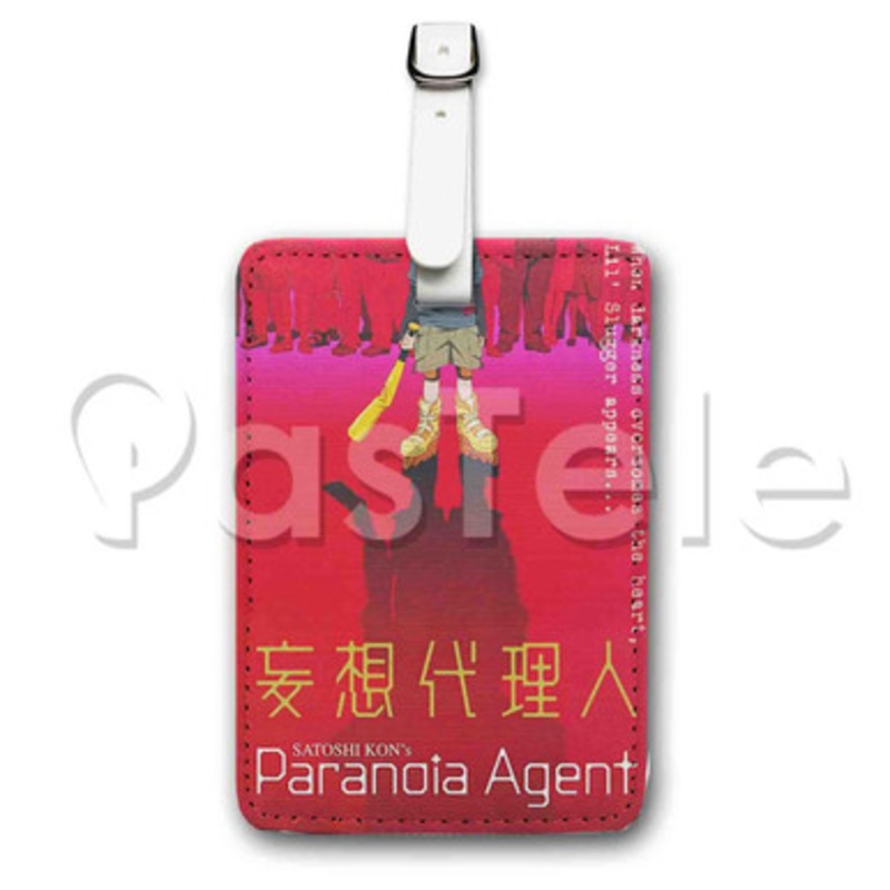 Paranoia Agent Custom Luggage Tags PU Leather Travel Baggage Name ID Labels