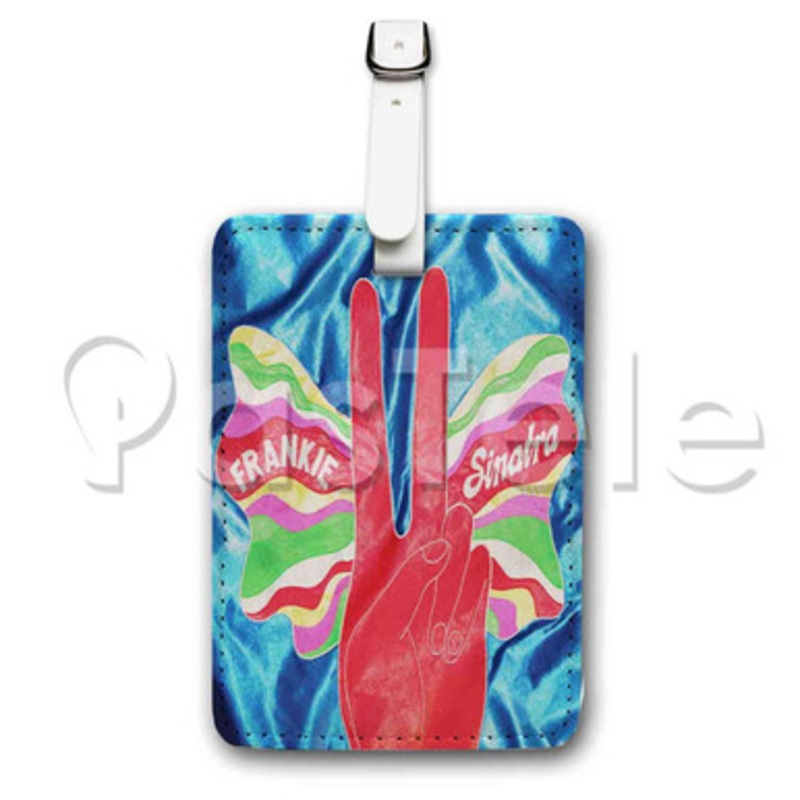 The Avalanches Frankie Sinatra Custom Luggage Tags PU Leather Travel Baggage Name ID Labels