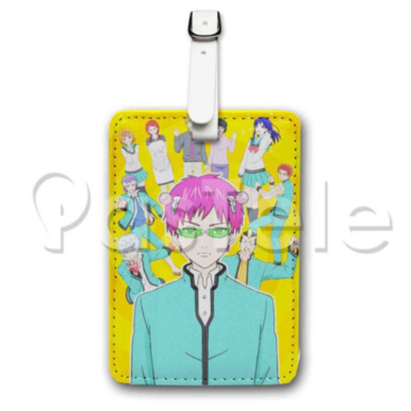The Disastrous Life of Saiki K 2 Custom Luggage Tags PU Leather Travel Baggage Name ID Labels