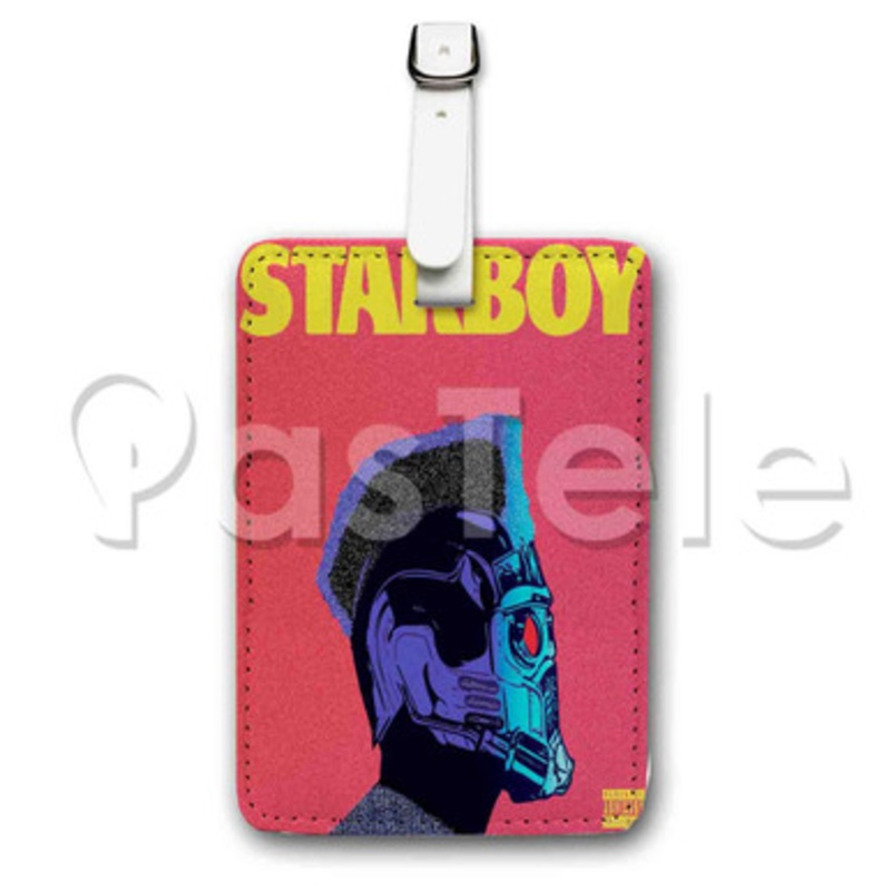 The Weeknd Starboy Custom Luggage Tags PU Leather Travel Baggage Name ID Labels