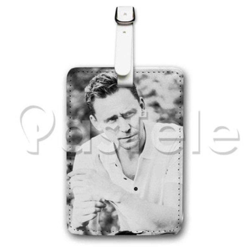 Tom Hiddleston Custom Luggage Tags PU Leather Travel Baggage Name ID Labels