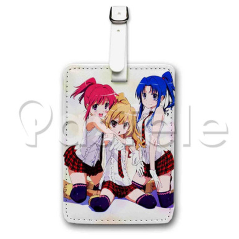 Toradora Custom Luggage Tags PU Leather Travel Baggage Name ID Labels