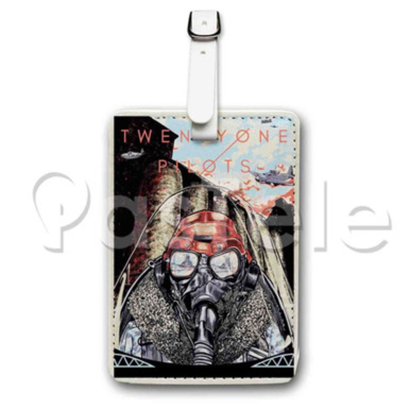Twenty One Pilots Custom Luggage Tags PU Leather Travel Baggage Name ID Labels