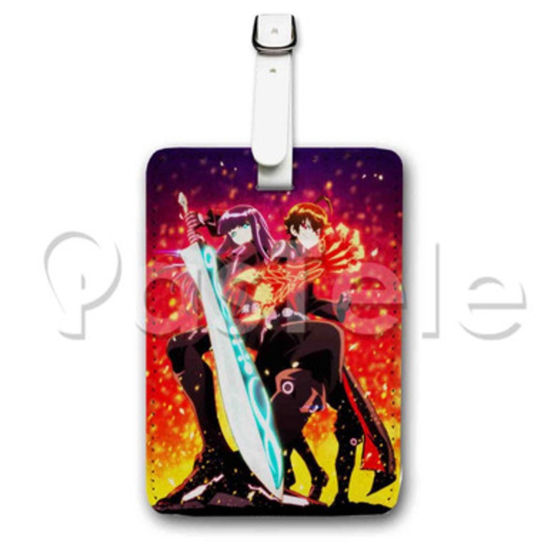 Twin Star Exorcists 2 Custom Luggage Tags PU Leather Travel Baggage Name ID Labels