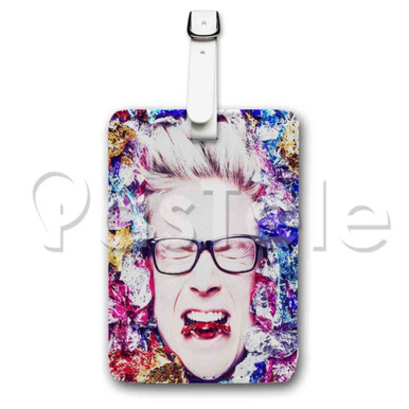 Tyler Oakley Custom Luggage Tags PU Leather Travel Baggage Name ID Labels