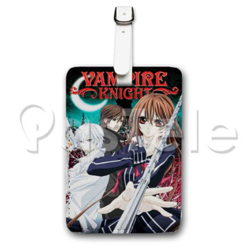 Vampire Knight 2 Custom Luggage Tags PU Leather Travel Baggage Name ID Labels