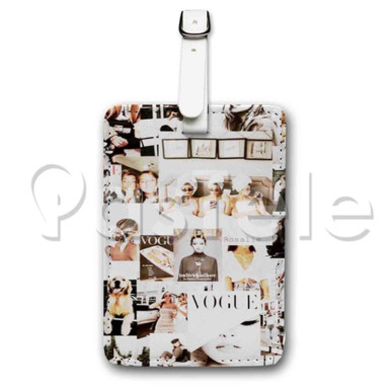 Vogue Custom Luggage Tags PU Leather Travel Baggage Name ID Labels