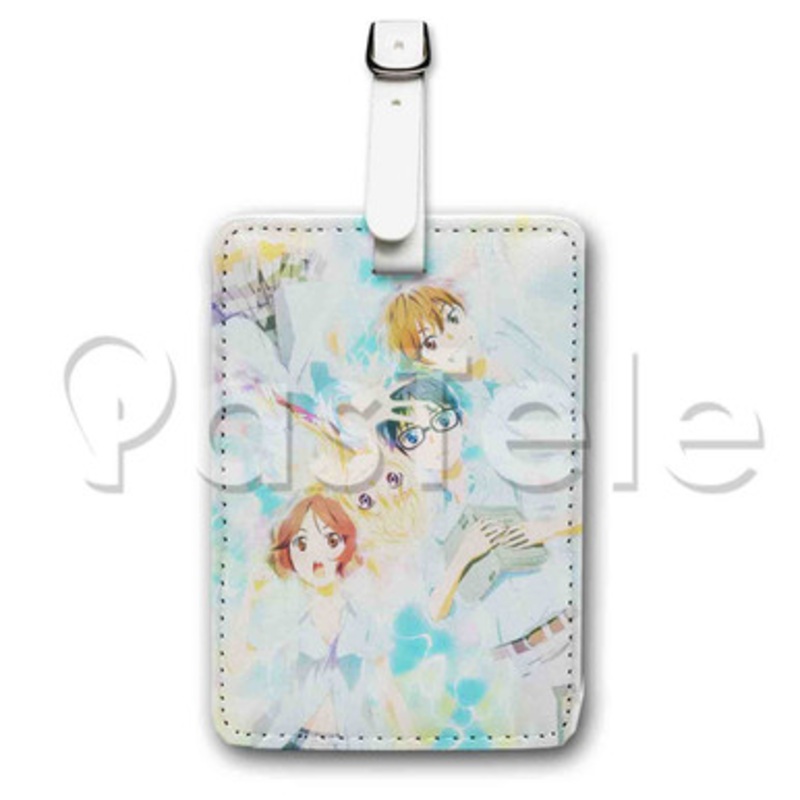 Your Lie in April Custom Luggage Tags PU Leather Travel Baggage Name ID Labels