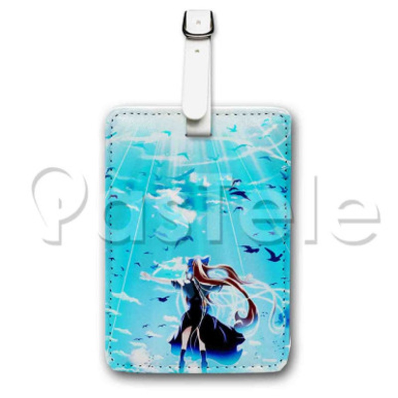 Air Anime Custom Luggage Tags PU Leather Travel Baggage Name ID Labels