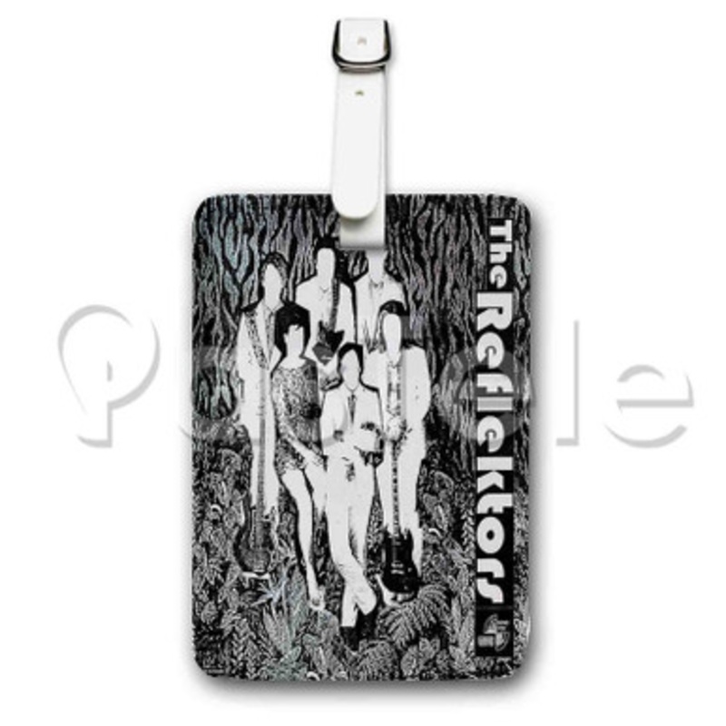Arcade Fire Reflektor Custom Luggage Tags PU Leather Travel Baggage Name ID Labels