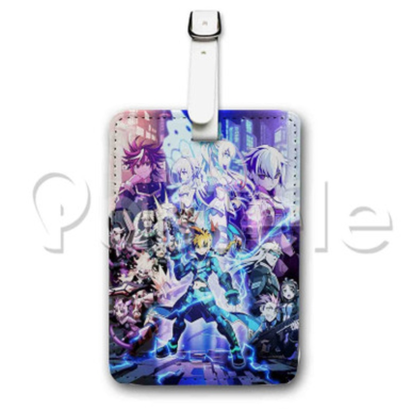 Armed Blue Gunvolt Custom Luggage Tags PU Leather Travel Baggage Name ID Labels