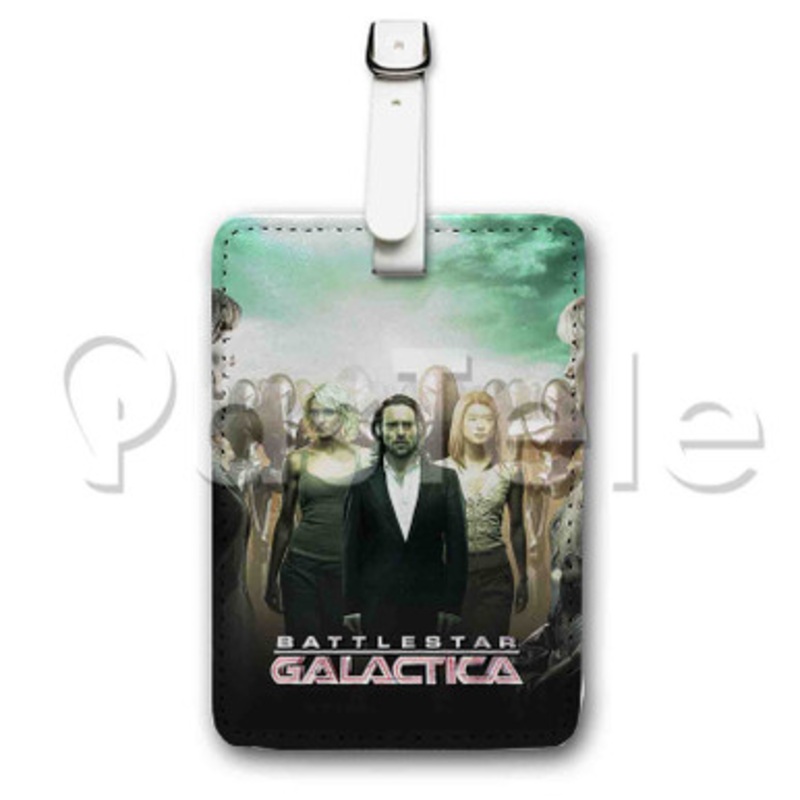 Battlestar Galactica Custom Luggage Tags PU Leather Travel Baggage Name ID Labels