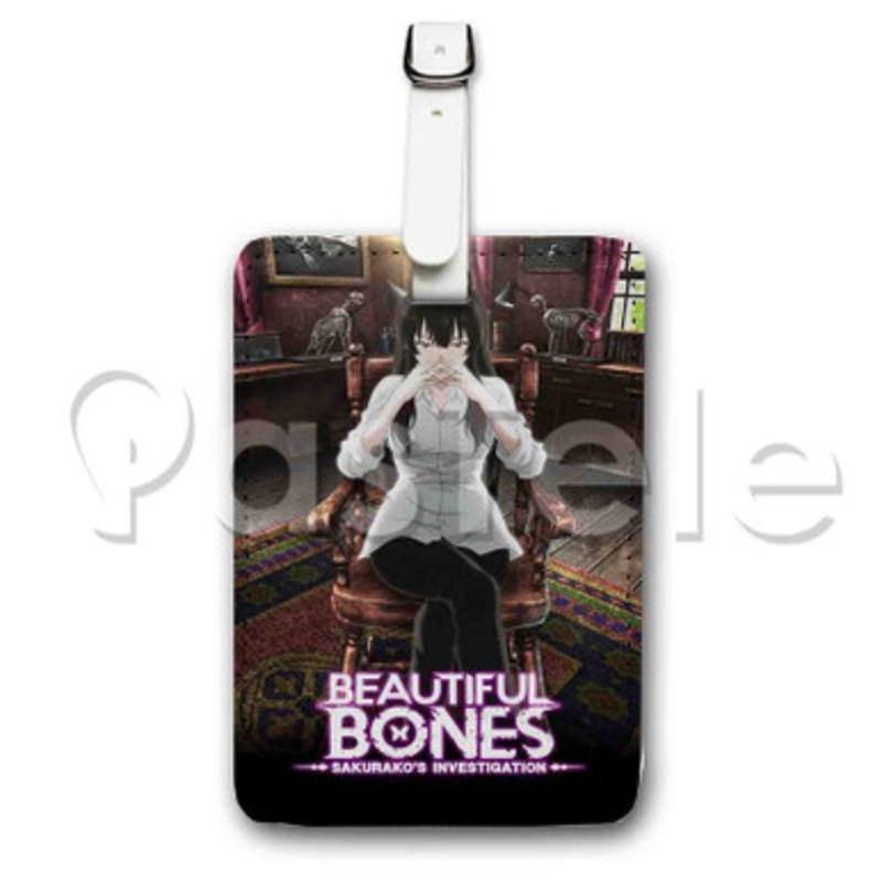 Beautiful Bones Sakurako s Investigation Custom Luggage Tags PU Leather Travel Baggage Name ID Label