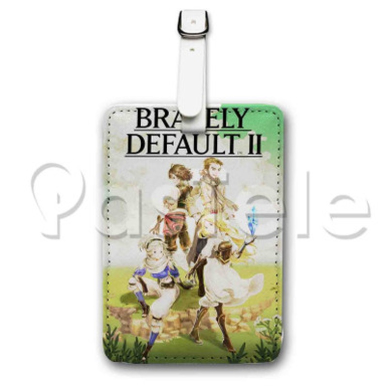Bravely Default II Custom Luggage Tags PU Leather Travel Baggage Name ID Labels