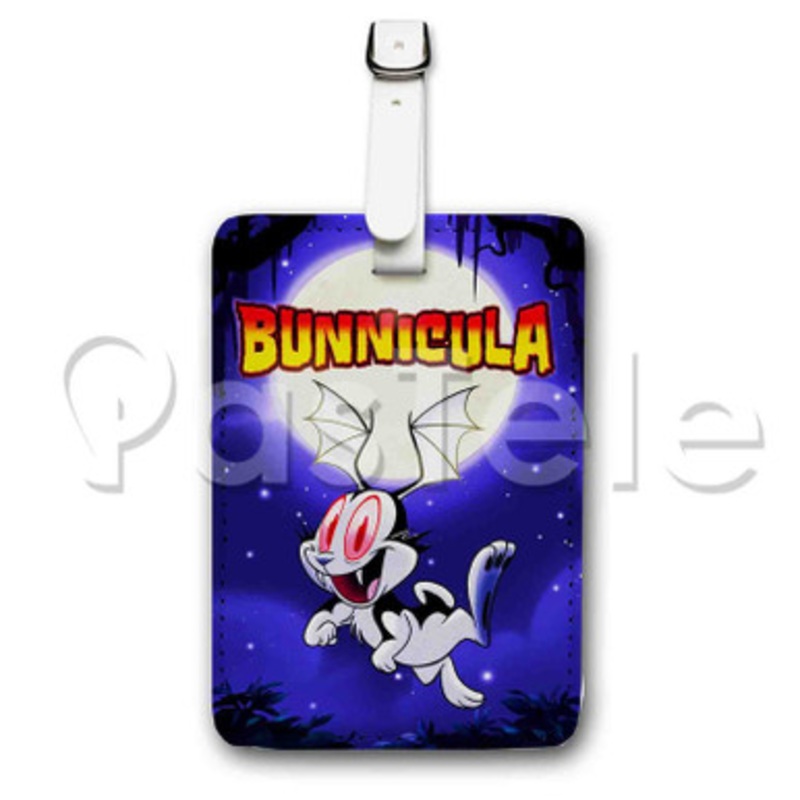 Bunnicula Custom Luggage Tags PU Leather Travel Baggage Name ID Labels