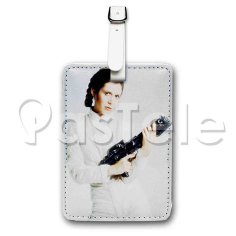 Carrie Fisher Custom Luggage Tags PU Leather Travel Baggage Name ID Labels