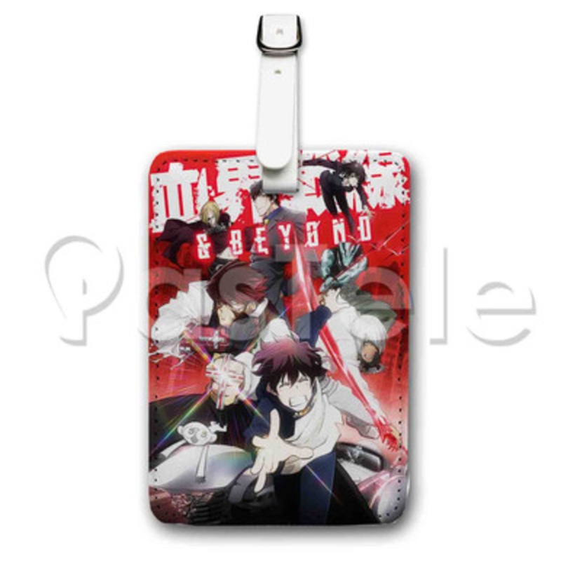 Kekkai Sensen Beyond Custom Luggage Tags PU Leather Travel Baggage Name ID Labels