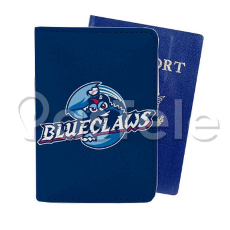 Lakewood Blue Claws Custom Personalized PU Leather Passport Travel Baggage Cover