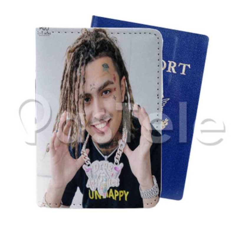 Lil Pump Custom Personalized PU Leather Passport Travel Baggage Cover