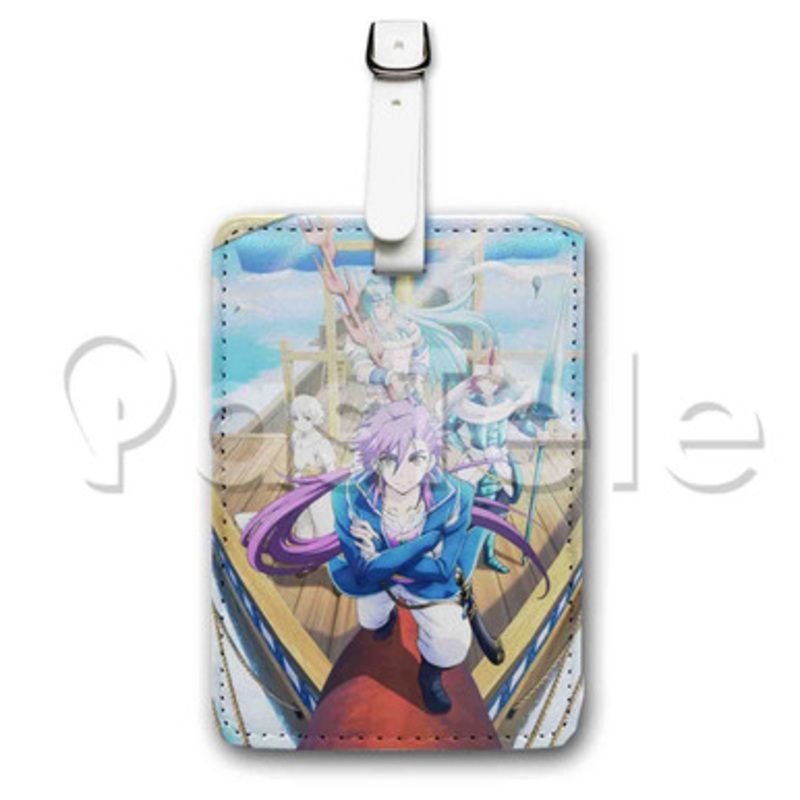 Magi Adventure of Sinbad Custom Luggage Tags PU Leather Travel Baggage Name ID Labels