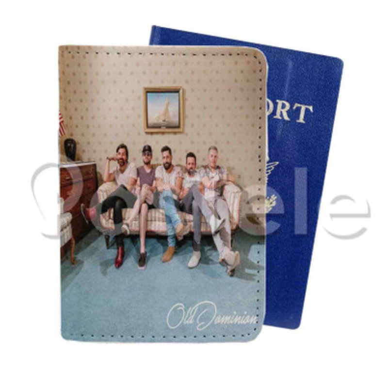 Old Dominion Custom Personalized PU Leather Passport Travel Baggage Cover