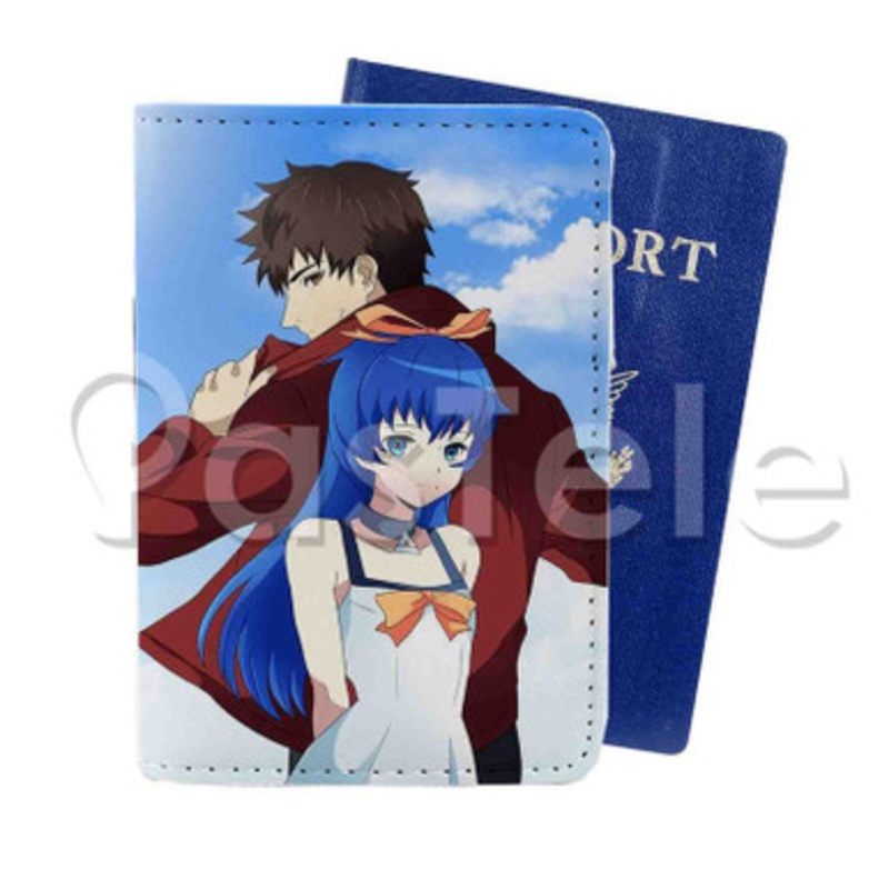 Shoumetsu Toshi Custom Personalized PU Leather Passport Travel Baggage Cover