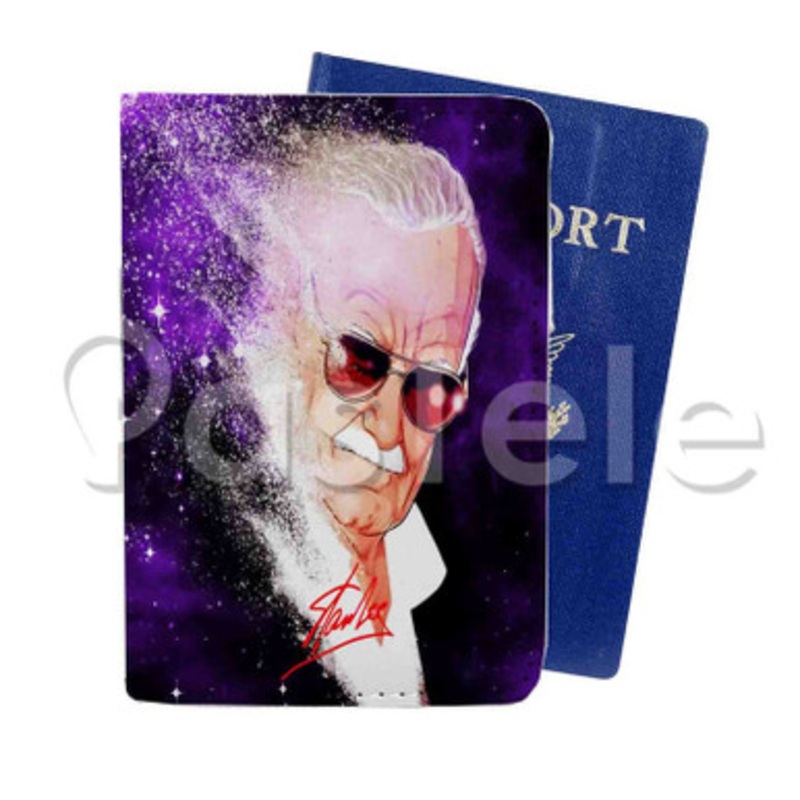 Stan Lee Custom Personalized PU Leather Passport Travel Baggage Cover