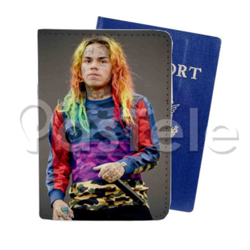 Tekashi 6ix9ine Custom Personalized PU Leather Passport Travel Baggage Cover