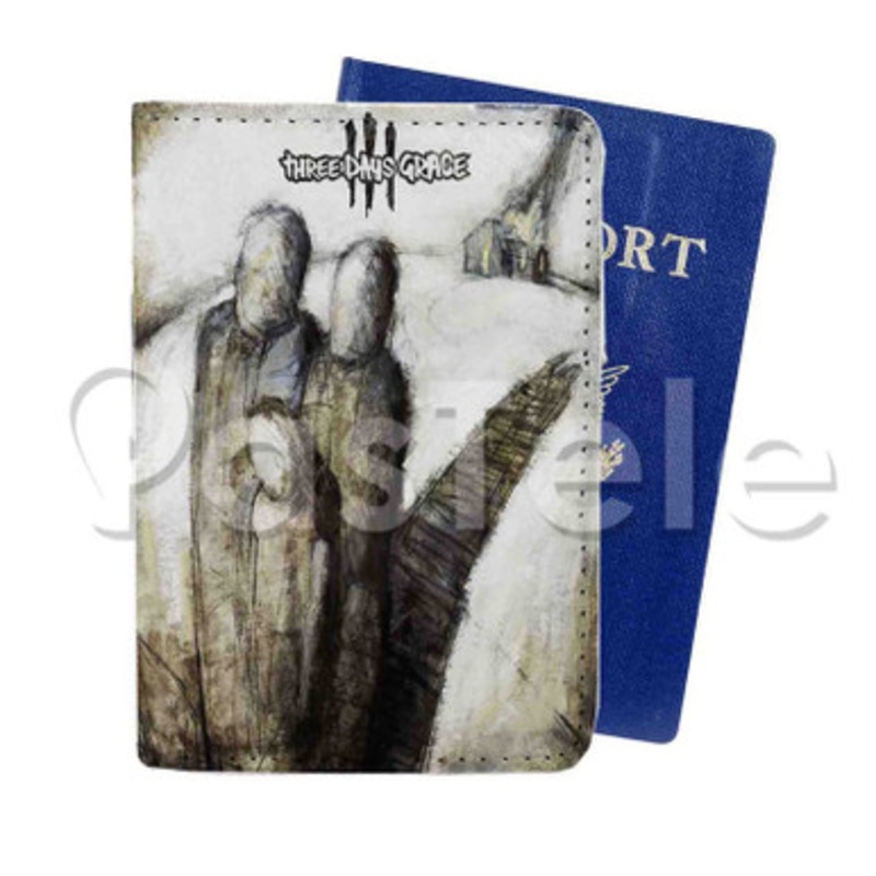 Three Days Grace Custom Personalized PU Leather Passport Travel Baggage Cover