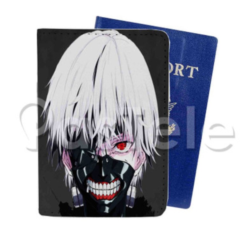 tokyo ghoul Custom Personalized PU Leather Passport Travel Baggage Cover