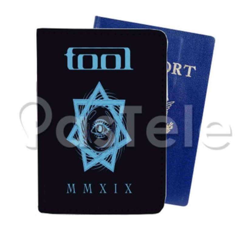 Tool Band Custom Personalized PU Leather Passport Travel Baggage Cover