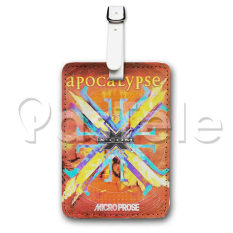 X COM Apocalypse Custom Luggage Tags PU Leather Travel Baggage Name ID Labels