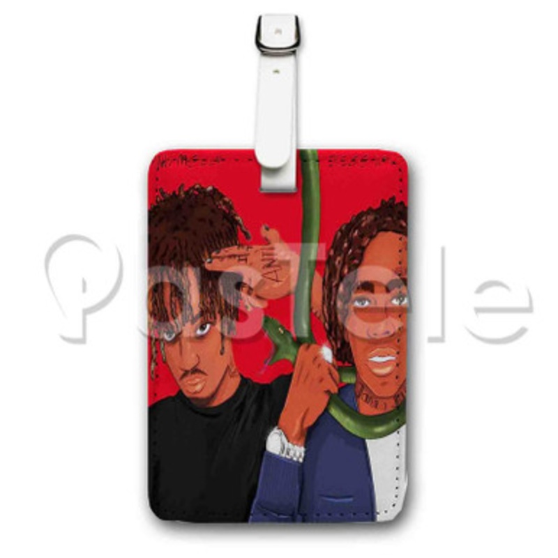 YNW Melly ft Juice WRLD Suicidal Custom Luggage Tags PU Leather Travel Baggage Name ID Labels