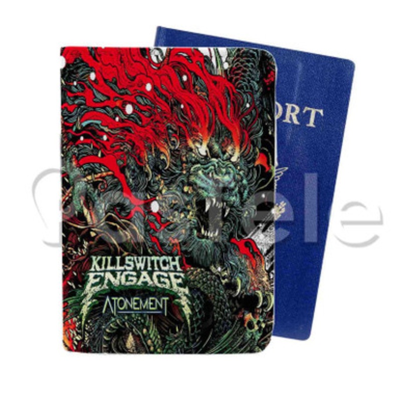 KILLSWITCH ENGAGE ATONEMENT Custom Personalized PU Leather Passport Travel Baggage Cover