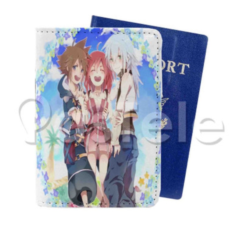 Kingdom Hearts Custom Personalized PU Leather Passport Travel Baggage Cover