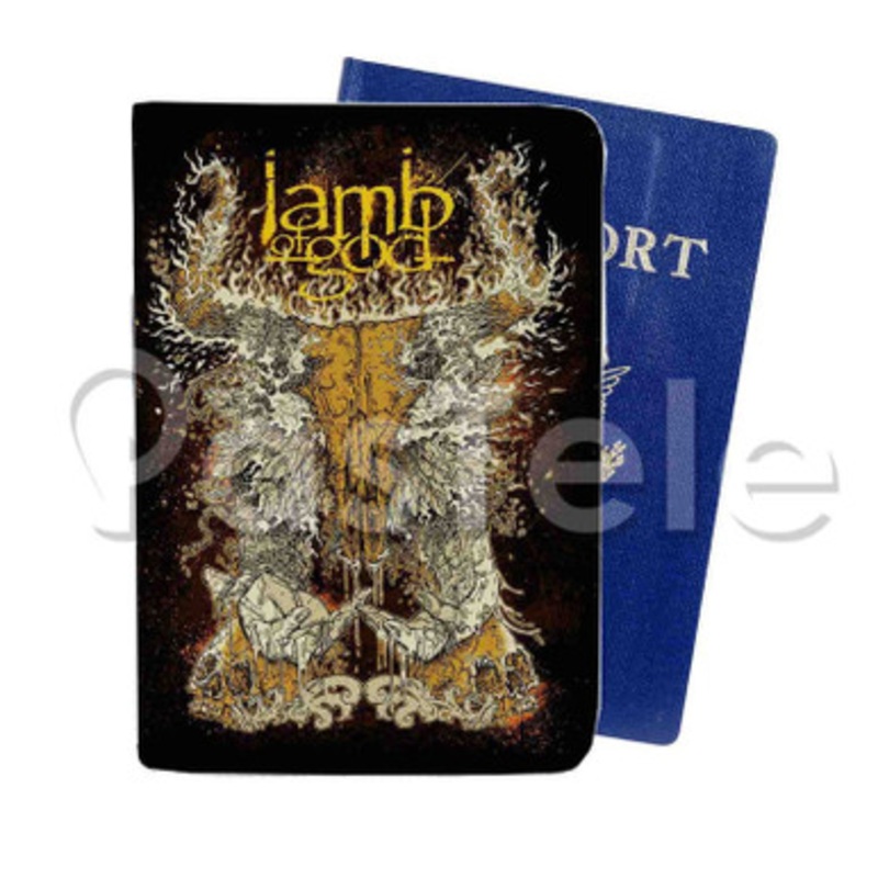 Lamb of Good Custom Personalized PU Leather Passport Travel Baggage Cover