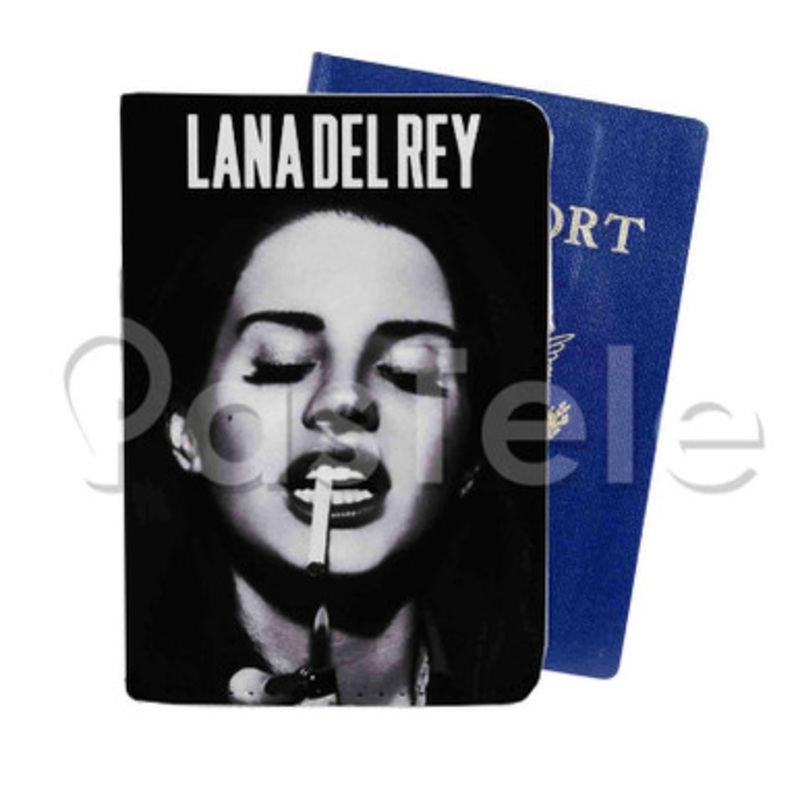 Lana Del Rey Custom Personalized PU Leather Passport Travel Baggage Cover