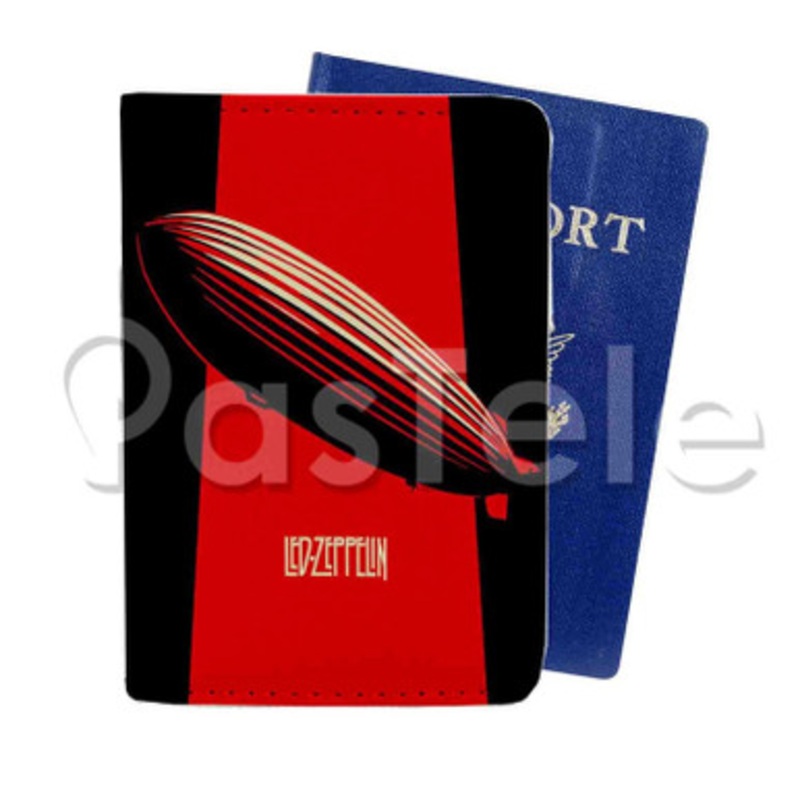 Led Zeppelin 2 Custom Personalized PU Leather Passport Travel Baggage Cover