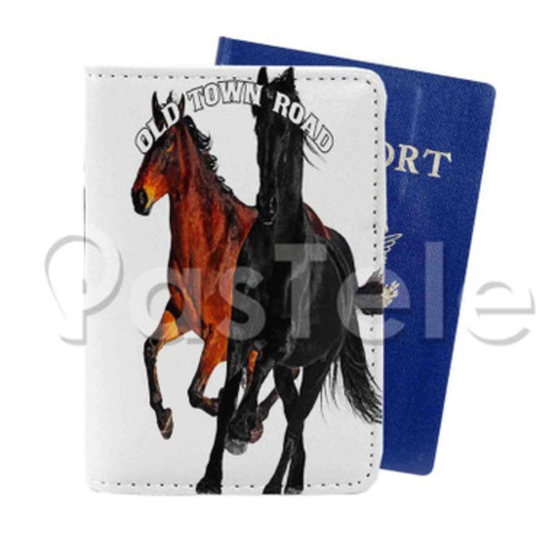 lil nas x old town road Custom Personalized PU Leather Passport Travel Baggage Cover