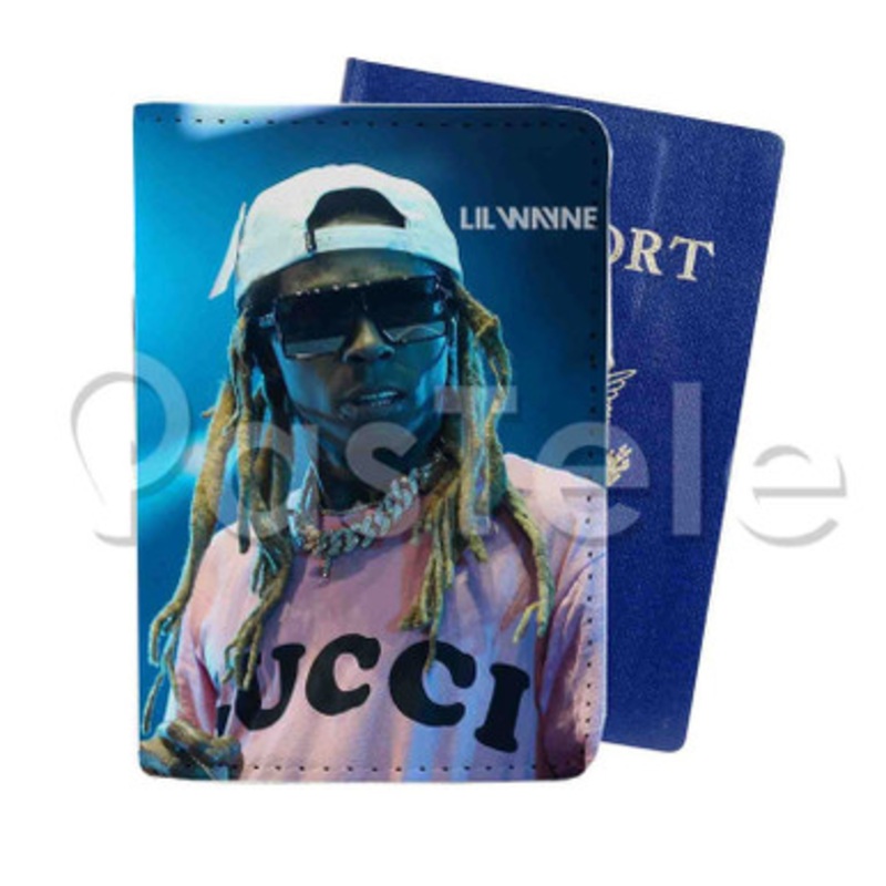 Lil Wayne Custom Personalized PU Leather Passport Travel Baggage Cover