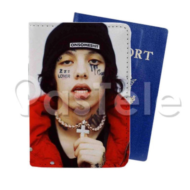 Lil Xan Custom Personalized PU Leather Passport Travel Baggage Cover